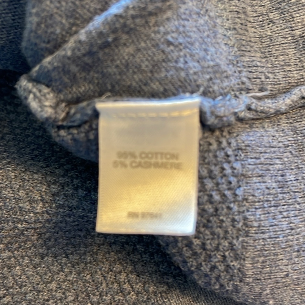 J Jill - purejill oversized scoop neck cotton cashmere blend top - size S - Picture 4 of 5